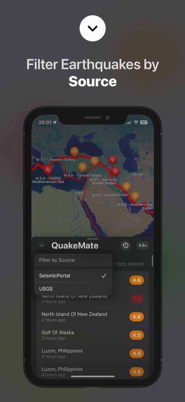 QuakeMate App Screenshot